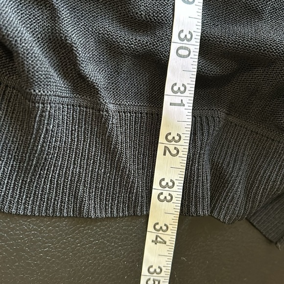 Wilfred Aritzia Cardigan Black Open Front Pockets Longline Sweater Trendy Sz S - Picture 11 of 11